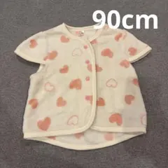 ベビーベスト スリーパー 90サイズ ハート模様