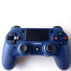 ワイヤレスコントローラー PS4互換 青 QZT-P4-02