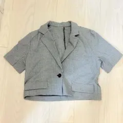 INGNI チェック柄半袖 ジャケット