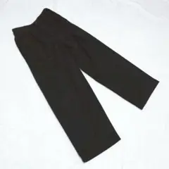 KN0472【ジュンレッド】パンツ【S】ブラック ウエストバックゴム タック入