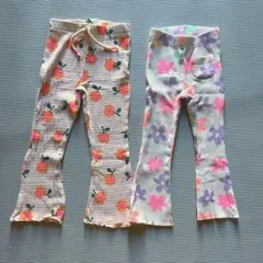 ZARA kids 花柄レギンス セット3y(98cm)