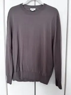 Brioni ロゴ刺繍 最高級 クルーネック ハイゲージ ウール ニット 50