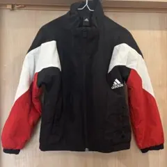 adidas ストライプジャケット J120 黒/赤/白