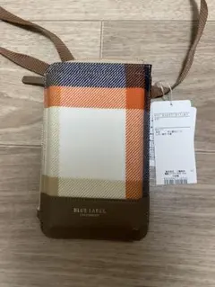 BLUE LABEL チェック柄 スマホショルダーバッグ