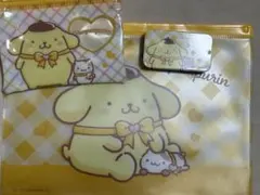 サンリオ　ポムポムプリン　ファスナーケース　ダイソー　キャンドゥ