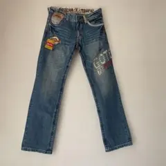 GOTEN 刺繍パッチ付きデニムパンツのサムネイル