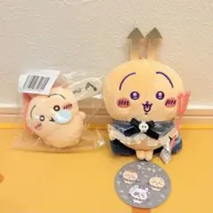 ちいかわ ★ てんし♡あくま マスコット・ぬいぐるみバッジ/うさぎ ②点