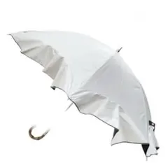 新品　サンドレス　オーロラ製　晴雨兼用　フリル日傘　ホワイトのサムネイル