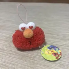 【新品未使用】エルモ マスコットぬいぐるみストラップ