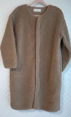 ボアコート 　キャメル　 ロング丈