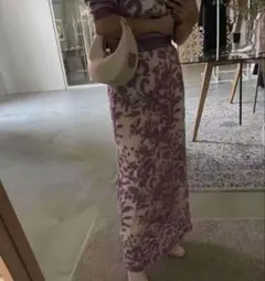 アメリヴィンテージ DEVORER FLOWER SHEER SKIRT