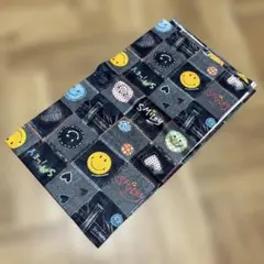 SMILEY デニム風プリント生地 綿100% 手芸用