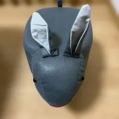 ウサギ型アニマルスツール グレー