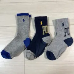 ラルフローレンキッズソックス3足セット16〜18cm