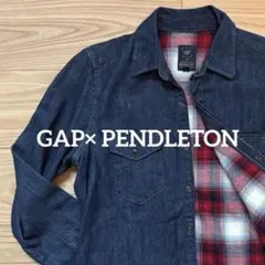 【美品】【GAP×PENDLETON】コラボデニムチェックシャツのサムネイル