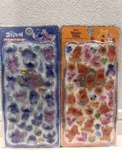スティッチ・プーさん　プチドロ2枚セット正規品
