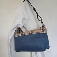タータンチェック ショルダーバッグ