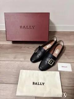 BALLY レザーローファー ブラック ゴールド金具のサムネイル
