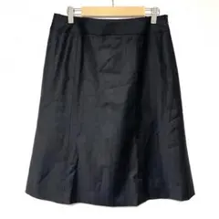 jpressネイビー　ストライプ タイトスカート 膝丈　13号