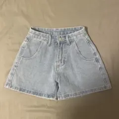 ライトブルー デニムショートパンツ　150cm 当日発送◯ 即購入◯