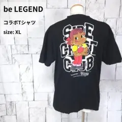 完売レア ビーレジェンド 不二家 コラボ 黒 Tシャツ XL ペコちゃん
