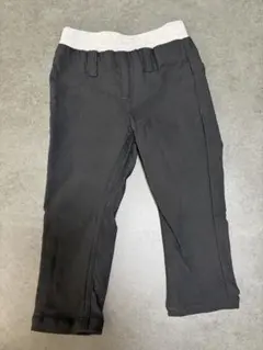 ベビー キッズ パンツ ブラック ズボン 裏起毛 90cm