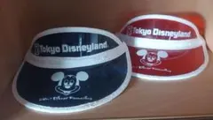 東京ディズニーランド ミッキーマウス サンバイザー 2色セット　1983年開園