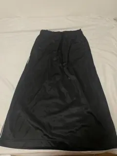 ブラックロングスカート ウエストゴム　裏起毛