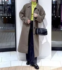 美品 LOWRYS FARM カラーニットタートル ハイネック イエロー