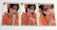 鎮西寿々歌 3枚 FRUITS ZIPPER リボンファー クリア トレカ