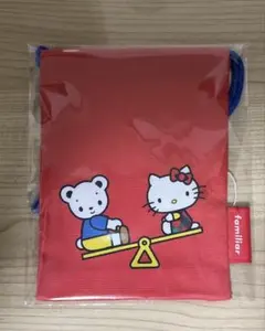ファミリア キティ ミニ巾着 巾着 ハローキティ 赤 新品 - メルカリ