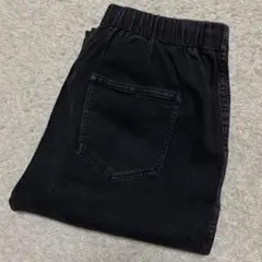 MUJI 無印良品 デニムイージーパンツ 色落ちブラック