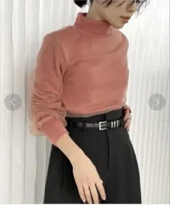 Ameri LOW BASIC WAIST STOP KNIT TOP ピンク - メルカリ
