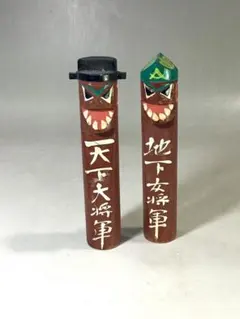 人形　木彫　天下大将軍　地下女将軍　置物　インテリア　工芸品　美術品　A2512 2025年最新】地下女将軍の人気アイテム - メルカリ