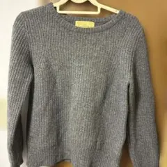 ナノユニバース セーター シンプル 　F ライト グレー