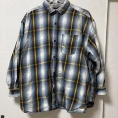 RODEO CROWNS チェック柄 長袖シャツ ブルー イエローのサムネイル