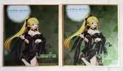ソードアート・オンライン エディオン メタリックミニ色紙 リーファ 2点セット
