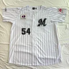 【美品】千葉ロッテマリーンズ 澤村拓一 #54 ユニフォーム Mizuno L