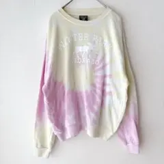 美品 アウトフィッター スウェット トレーナー 長袖 XL ピンク タイダイ 綿のサムネイル