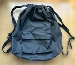 無印良品　リュック　巾着リュック　ブラック