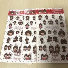 【新品未使用】モンチッチ ぷくっとシール セリア ステッカー 3点セット