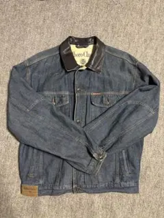 Marlboro Classics 90s 襟レザー デニムジャケット