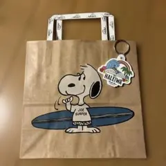 ハワイ限定 ハレイワ スヌーピー キーホルダー ショッパー