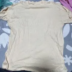 クリーム色 コットン Tシャツ
