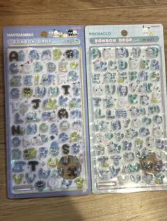正規品 ボンボンドロップシール サンリオ文字 ポチャッコ はぴだんぶい2点セット