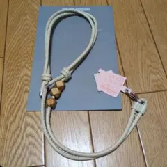 アイボリー レザー ショルダーストラップ