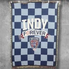 BPKL チーム ラグ アンティーク USA製 USL サッカー チェック 絨毯