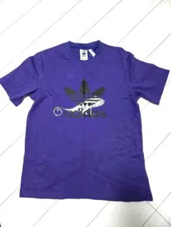 adidas アディダス Tシャツ パープル Lサイズ