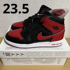 新品 AIR JORDAN 1 MID SS GS BRED 23.5cm