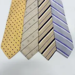 CHAPS チャップス ラルフローレン ネクタイ 4点セット アソート シルク